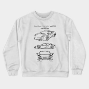 McLaren Automotive Limited Patent Black Crewneck Sweatshirt